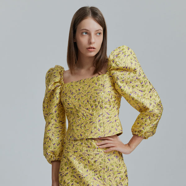 AVAVAV PUFFY TOP YELLOW