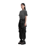 FAN YOUNG REGULAR FIT FIRE LOGO VINTAGE TEE GREY