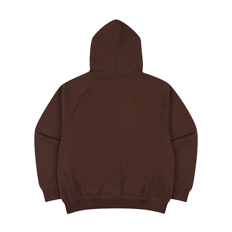 KANGOL BOUCLE SYMBOL HOODIE BROWN