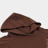 KANGOL BOUCLE SYMBOL HOODIE BROWN