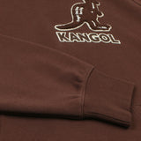 KANGOL BOUCLE SYMBOL HOODIE BROWN