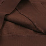KANGOL BOUCLE SYMBOL HOODIE BROWN