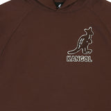 KANGOL BOUCLE SYMBOL HOODIE BROWN