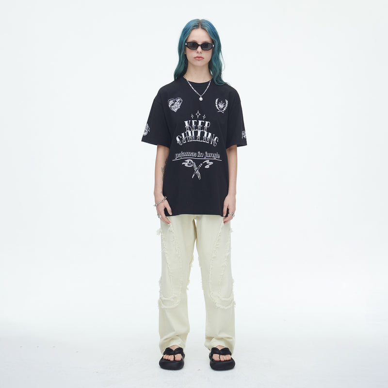 SSERPE KEEP CHILLING HALF SLEEVE TEE BLACK