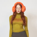 CRANK WOOL SPAN LETTERING TURTLENECK OLIVE
