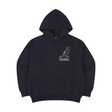 KANGOL BOUCLE SYMBOL HOODIE NAVY