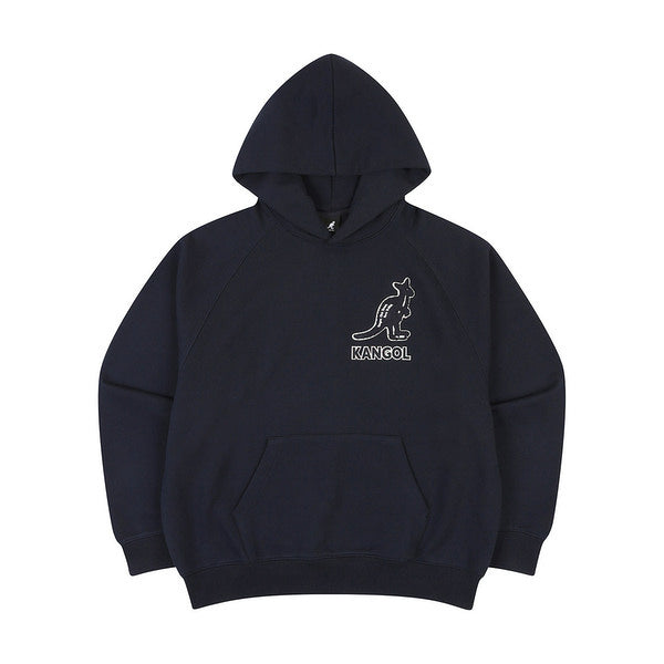 KANGOL BOUCLE SYMBOL HOODIE NAVY