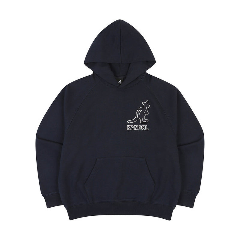 KANGOL BOUCLE SYMBOL HOODIE NAVY