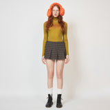 CRANK WOOL SPAN LETTERING TURTLENECK OLIVE