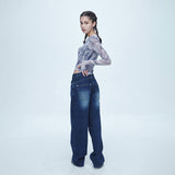 SSERPE LIQUID METAL MESH CROP TEE MULTI