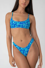 BRIGHT SWIMWEAR BALI BOTTOM BLUE FLORAL