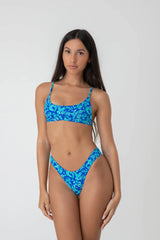 BRIGHT SWIMWEAR BALI BOTTOM BLUE FLORAL