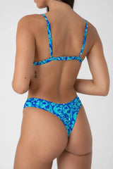 BRIGHT SWIMWEAR BALI BOTTOM BLUE FLORAL