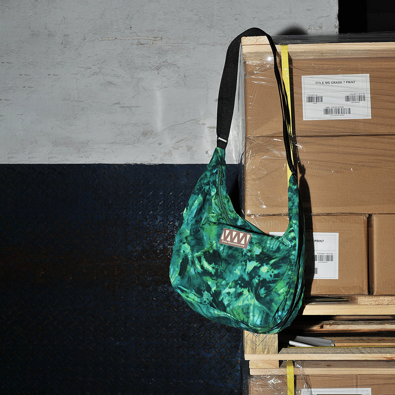 WHITE MOUNTAINEERING TIE DYE PRINTED SHOULDER BAG GREEN