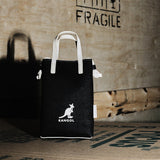 KANGOL DUO CANVAS MINI CROSS BAG BLACK
