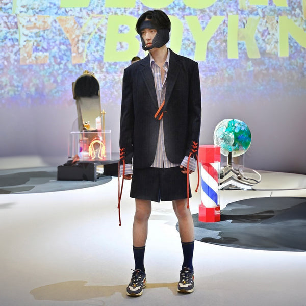KOWLOON CITY BOY CHAMPION SHORTS NAVY