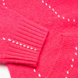KOWLOON CITY BOY FELTED LACE UP HOODIE PINK