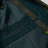 KOWLOON CITY BOY KOWLOON STRIPED PINS BLAZER BLUE