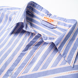 KOWLOON CITY BOY CHAMPION STRIPED SHIRT BLUE