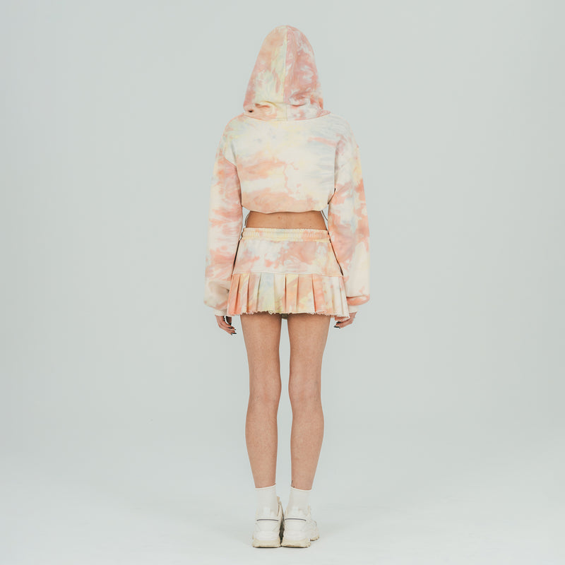 FAN YOUNG TIE DYE LOGO PRINTING HOODIE MULTI