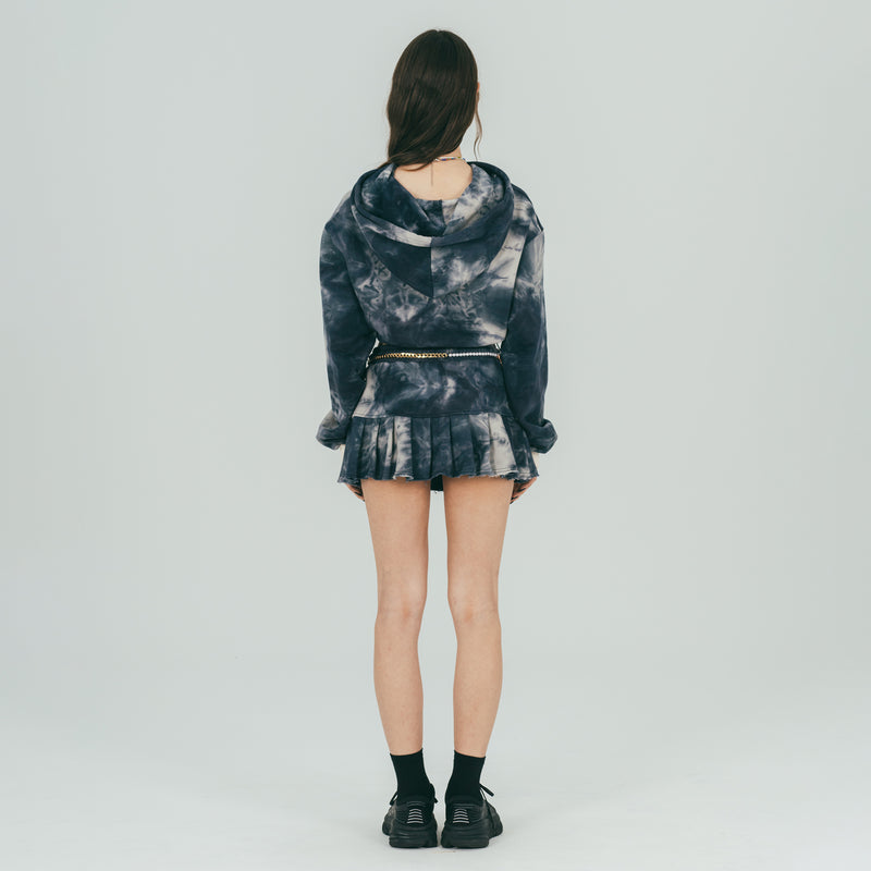 FAN YOUNG TIE DYE LOGO PRINTING HOODIE MULTI