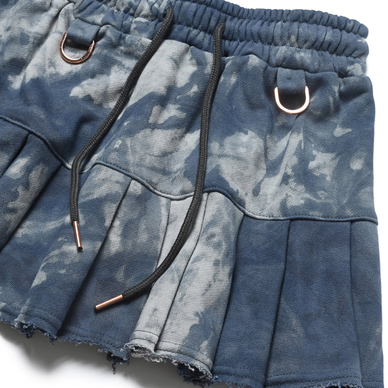 FAN YOUNG SWEAT PLEATS SKIRT MULTI