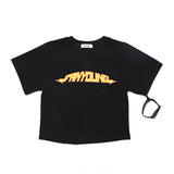 FAN YOUNG SLIMFIT FLASH LOGO TEE BLACK