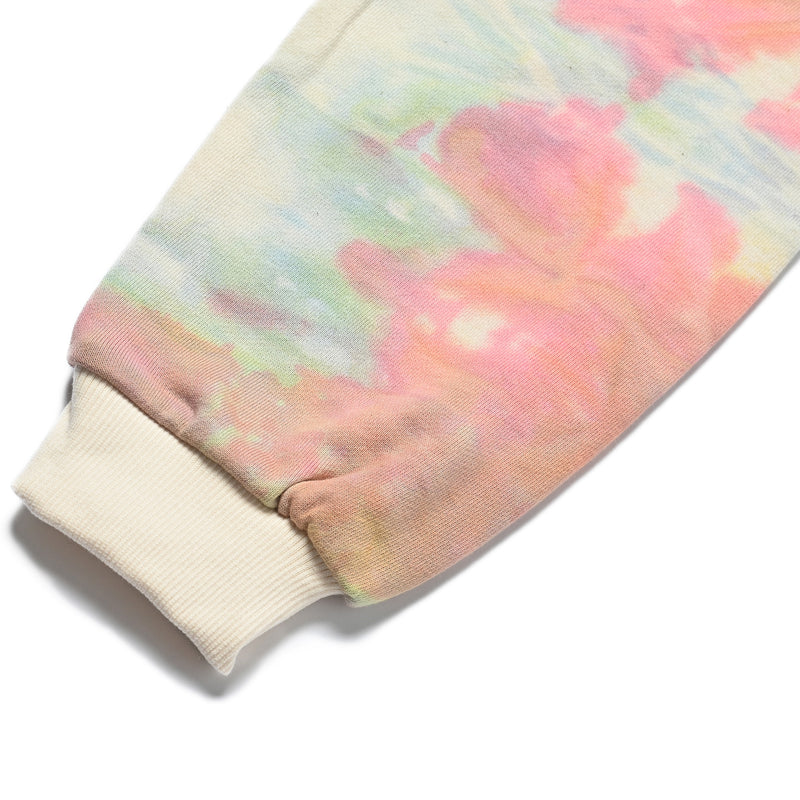 FAN YOUNG TIE DYE LOGO PRINTING HOODIE MULTI