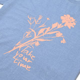SSERPE WILDFLOWER PIGMENT HALF SLEEVE TEE SKY BLUE