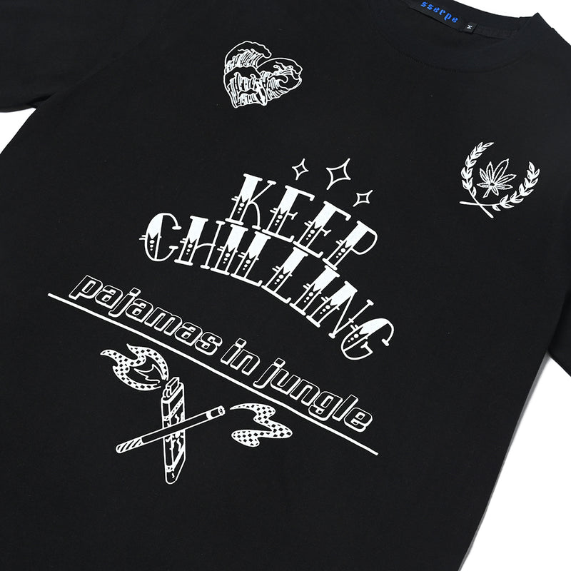 SSERPE KEEP CHILLING HALF SLEEVE TEE BLACK
