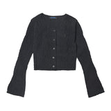 SSERPE TREE FRUIT CROP CARDIGAN BLACK