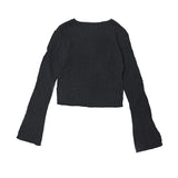 SSERPE TREE FRUIT CROP CARDIGAN BLACK