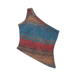 SETSETSET ASYMMETRIC KNIT TOP MULTI