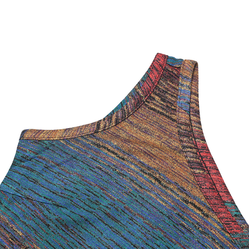 SETSETSET ASYMMETRIC KNIT TOP MULTI