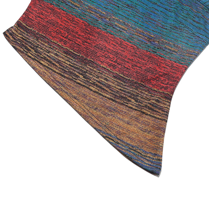 SETSETSET ASYMMETRIC KNIT TOP MULTI