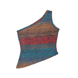 SETSETSET ASYMMETRIC KNIT TOP MULTI