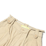 SETSETSET SUMMER COTTON CARGO PANTS BEIGE