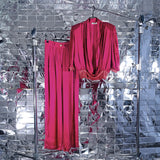 AVAVAV WRAP TOP FUCHSIA