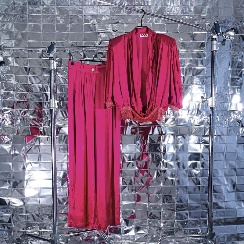AVAVAV WRAP TOP FUCHSIA