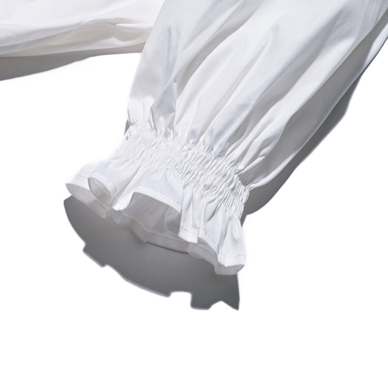 AVAVAV SMOCK RUFFLE TOP WHITE