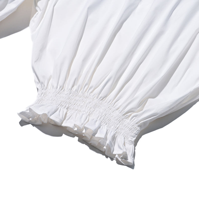 AVAVAV SMOCK RUFFLE TOP WHITE
