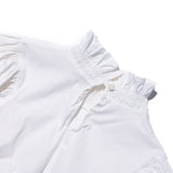 AVAVAV SMOCK RUFFLE TOP WHITE