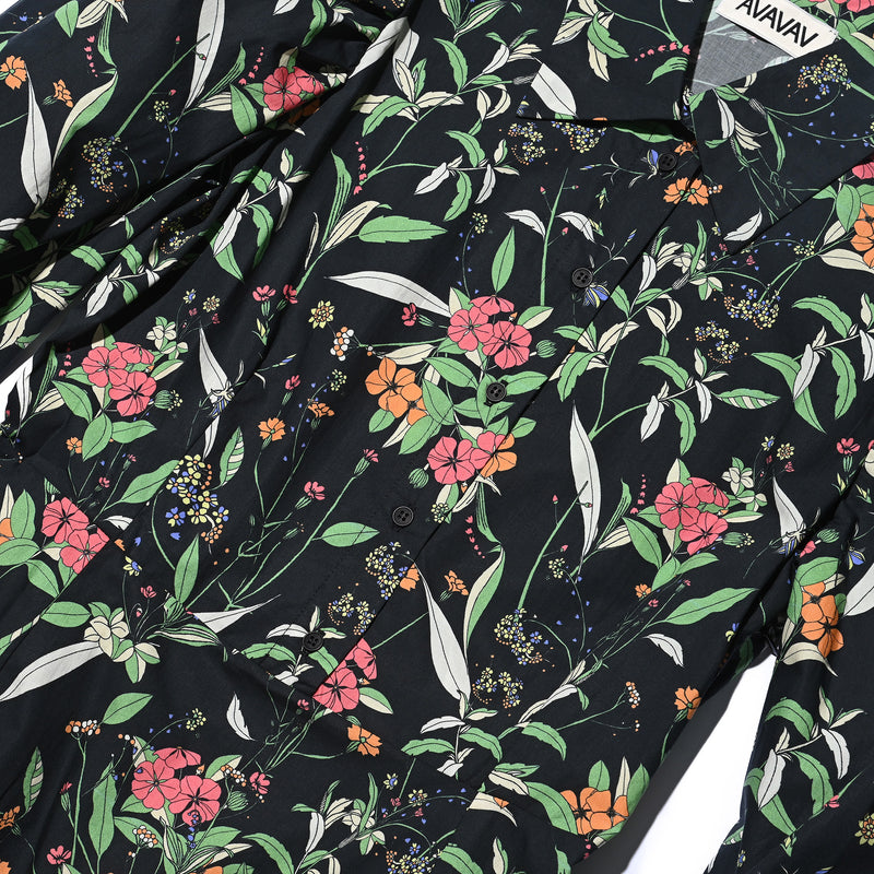 AVAVAV PUFF DRESS FLOWER PRINT