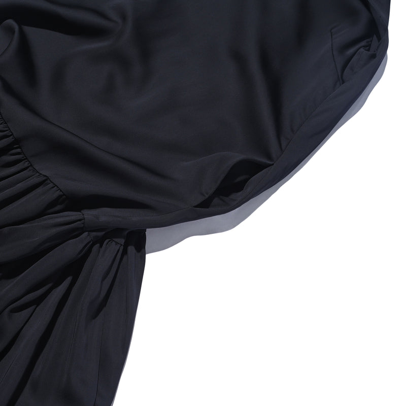 AVAVAV LONG V-NECK DRESS BLACK
