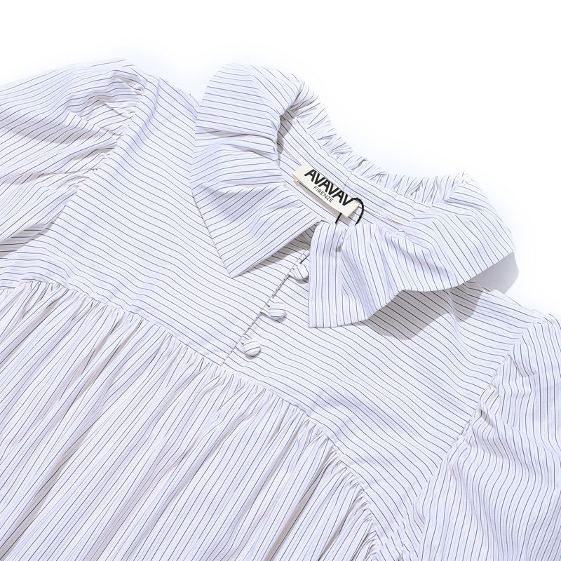 AVAVAV LONG DUFFLE DRESS WHITE