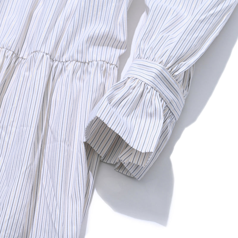 AVAVAV LONG DUFFLE DRESS WHITE