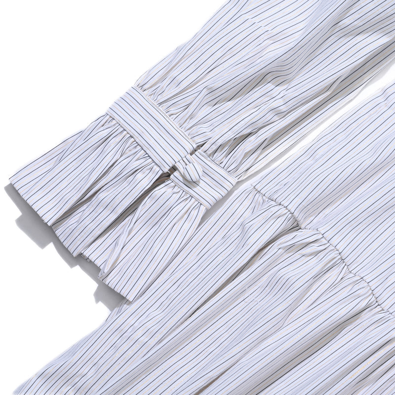 AVAVAV LONG DUFFLE DRESS WHITE