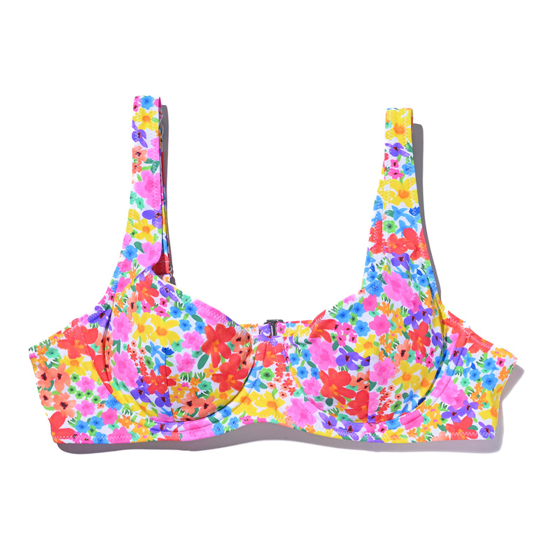 BRIGHT SWIMWEAR CAPRI TOP SUNSET