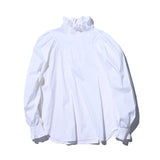 AVAVAV SMOCK RUFFLE BLOUSE WHITE