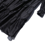 AVAVAV MIDI RUFFLE LACE COLLAR DRESS BLACK